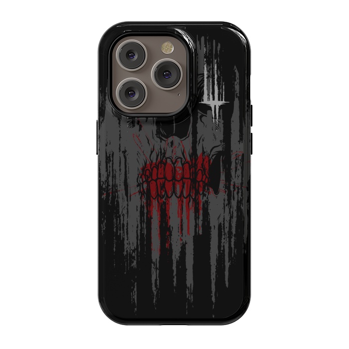 iPhone 14 Pro StrongFit Skull Rust by Afif Quilimo
