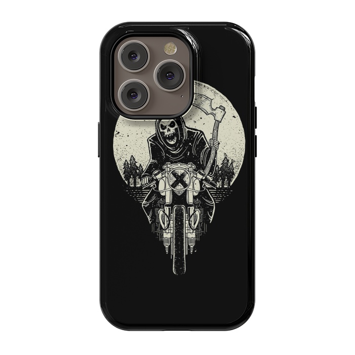 iPhone 14 Pro StrongFit Grim Racer by Afif Quilimo