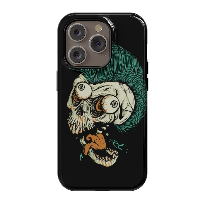 iPhone 14 Pro StrongFit Skull Punk Style by Afif Quilimo