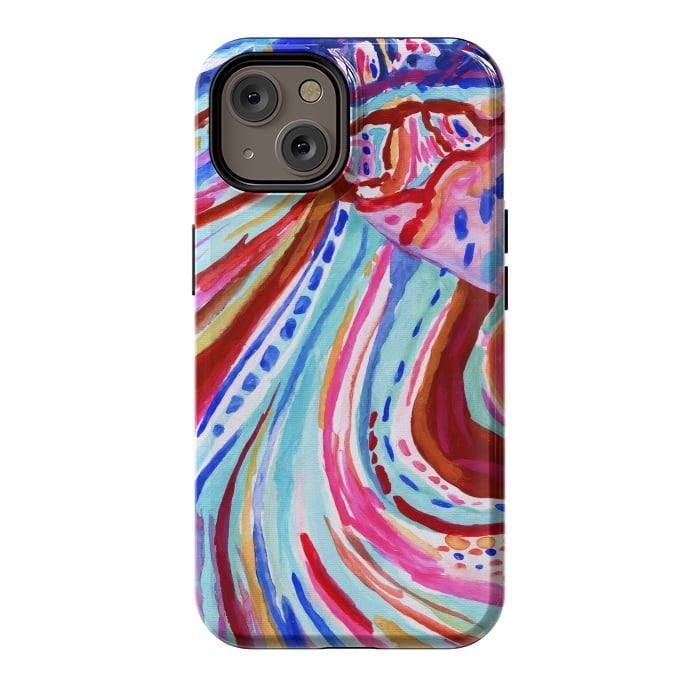 iPhone 14 StrongFit Abstract Rainbow  by Tigatiga