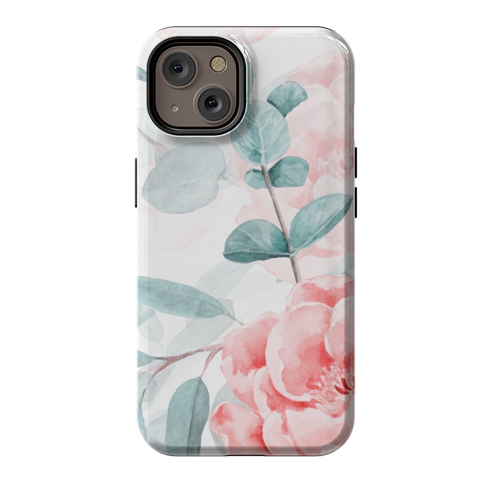 iPhone 14 StrongFit Rose Blush and Eucalyptus by  Utart