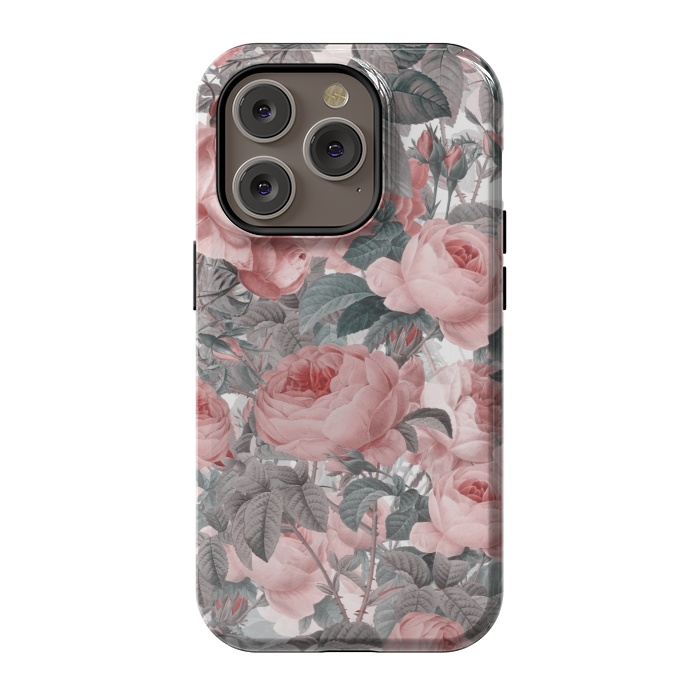 iPhone 14 Pro StrongFit Victorian Blush Roses by  Utart