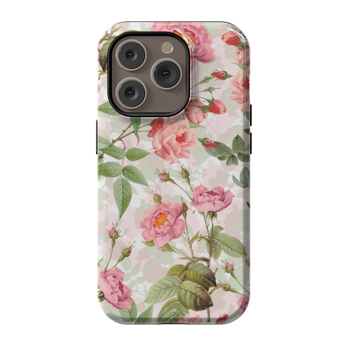 iPhone 14 Pro StrongFit Cute Vintage Roses by  Utart