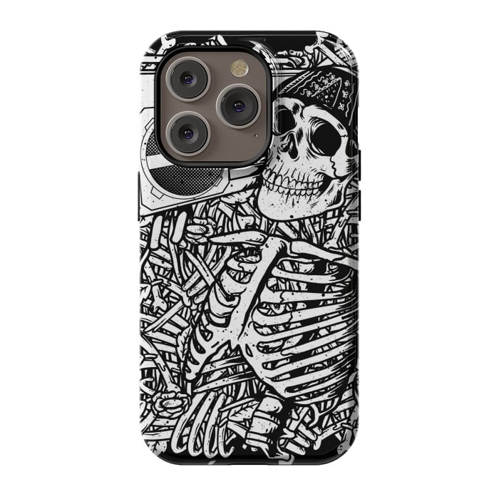 iPhone 14 Pro StrongFit Skull Boombox by Afif Quilimo