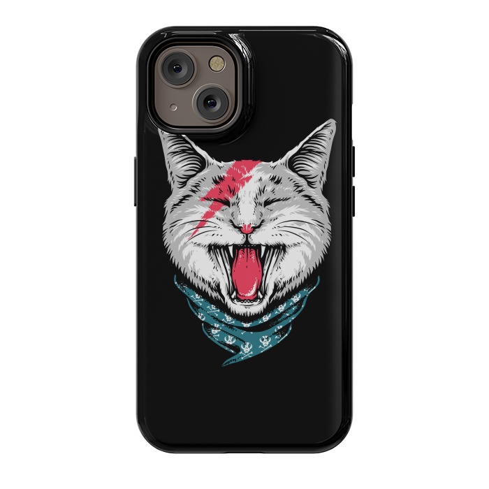 iPhone 14 StrongFit Cat Rock by Afif Quilimo