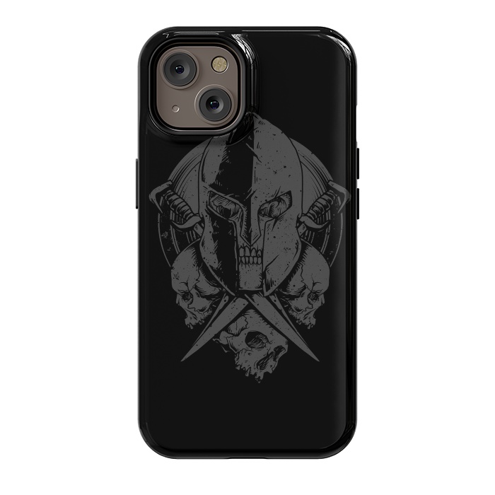 iPhone 14 StrongFit Skull Spartan by Afif Quilimo