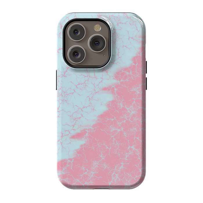 iPhone 14 Pro StrongFit Light blue and pink by Jms