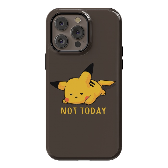 iPhone 14 Pro max StrongFit Pikachu Not Today by eduely