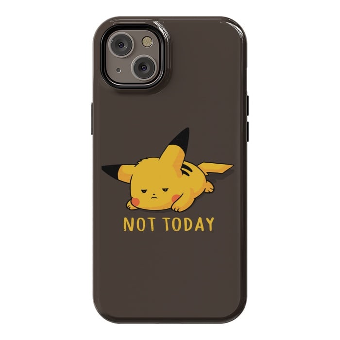 iPhone 14 Plus StrongFit Pikachu Not Today by eduely