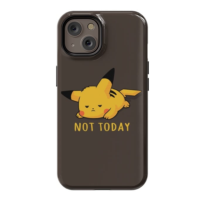 iPhone 14 StrongFit Pikachu Not Today by eduely