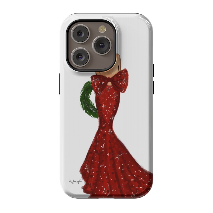 iPhone 14 Pro StrongFit Merry Christmas Darling! by Natasha Joseph Illustrations 