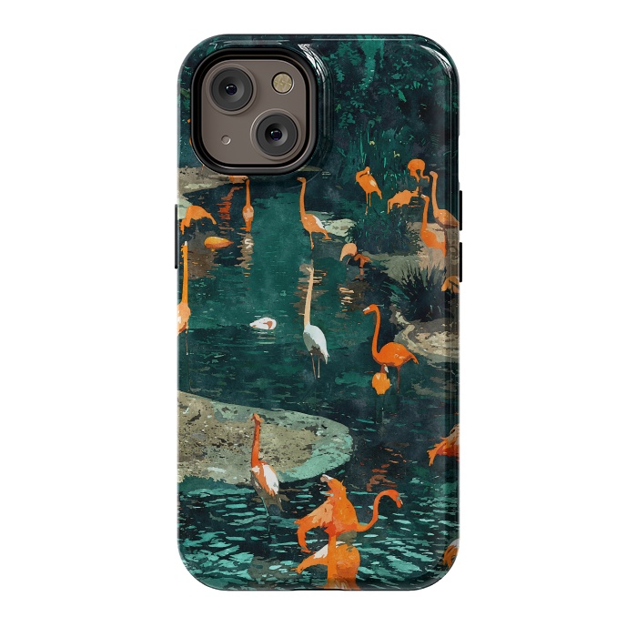 iPhone 14 StrongFit Flamingo Creek by Uma Prabhakar Gokhale