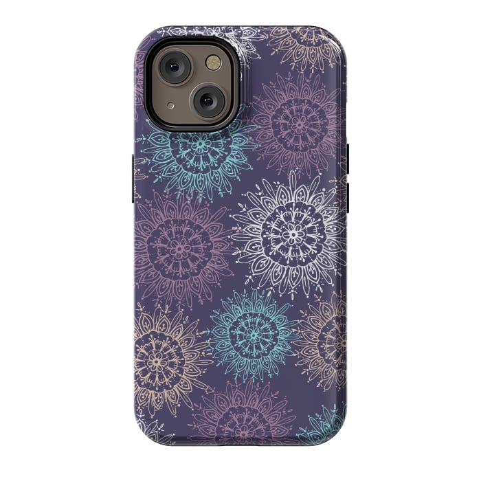 iPhone 14 StrongFit Purple Pattern  by Rose Halsey