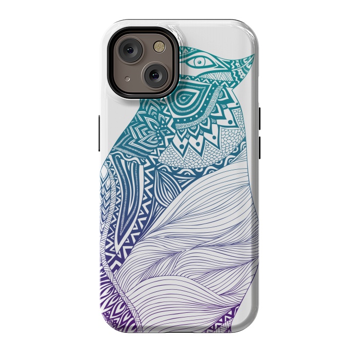 iPhone 14 StrongFit Duotone penguin by Pom Graphic Design