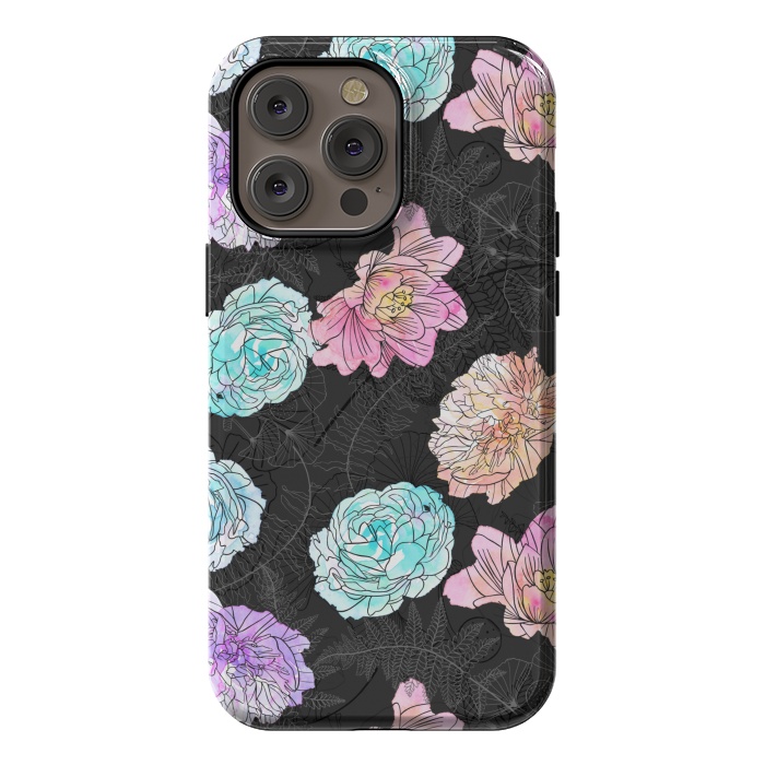 iPhone 14 Pro max StrongFit Color Pop Floral by Noonday Design
