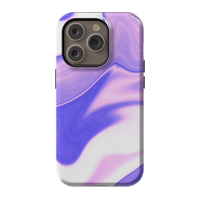 iPhone 14 Pro StrongFit Pink, Purple and White by Ashley Camille