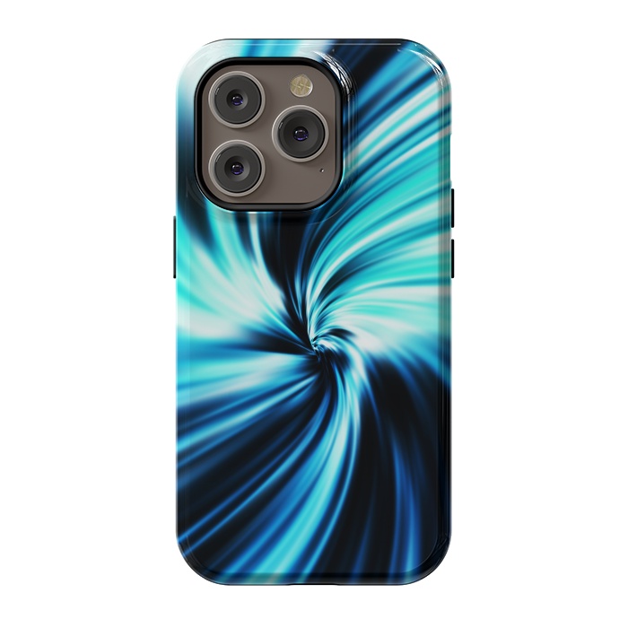 iPhone 14 Pro StrongFit Blue Swirl by Art Design Works