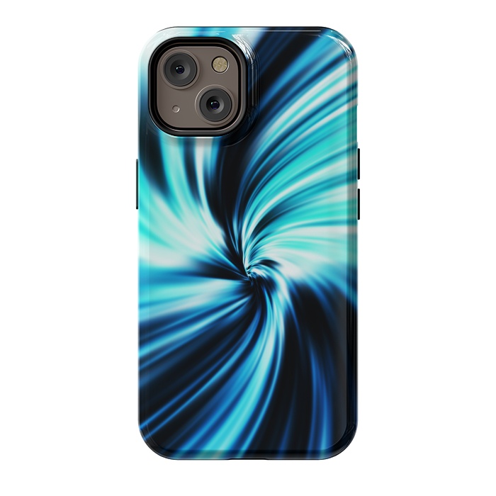 iPhone 14 StrongFit Blue Swirl by Art Design Works