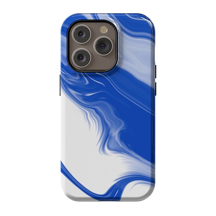 iPhone 14 Pro StrongFit Blue Waves by Ashley Camille