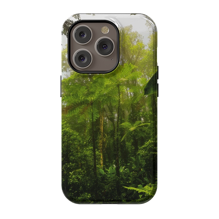 iPhone 14 Pro StrongFit Rainforest Misty Green Soul  by BluedarkArt
