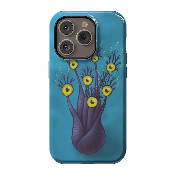 iPhone 14 Pro StrongFit Tree Monster With Yellow Eyes | Digital Art by Boriana Giormova