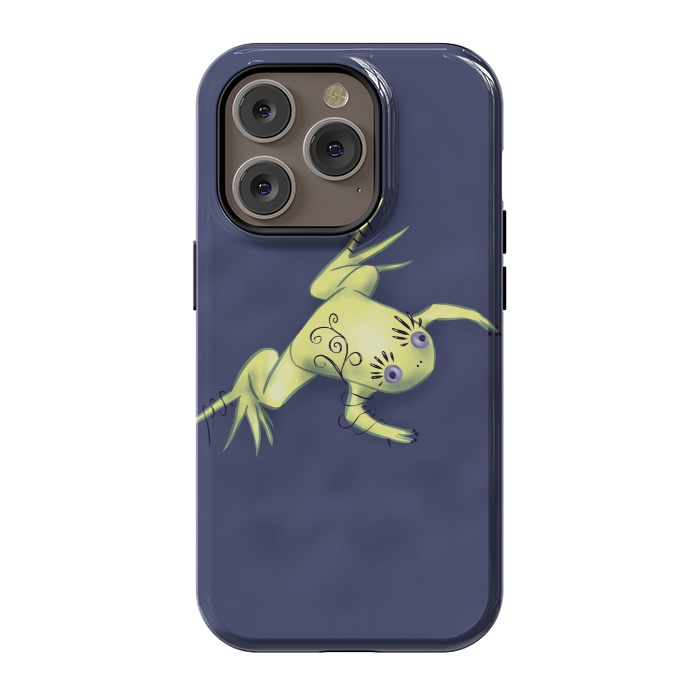 iPhone 14 Pro StrongFit Weird Frog With Funny Eyelashes Digital Art by Boriana Giormova