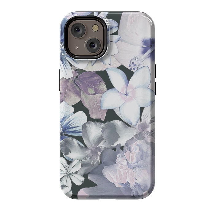 iPhone 14 StrongFit Dark flowers by Susanna Nousiainen