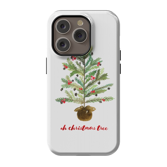 iPhone 14 Pro StrongFit Oh Christmas Tree by Noonday Design