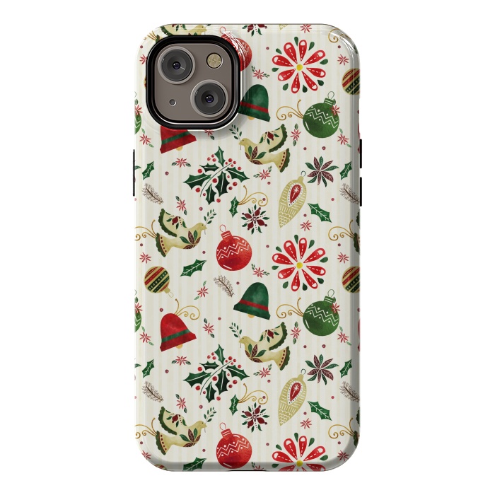 iPhone 14 Plus StrongFit Ornate Christmas Ornaments by Noonday Design
