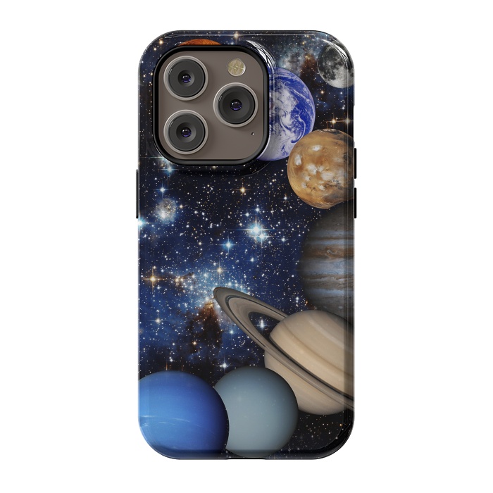 iPhone 14 Pro StrongFit Solar System planets by Oana 