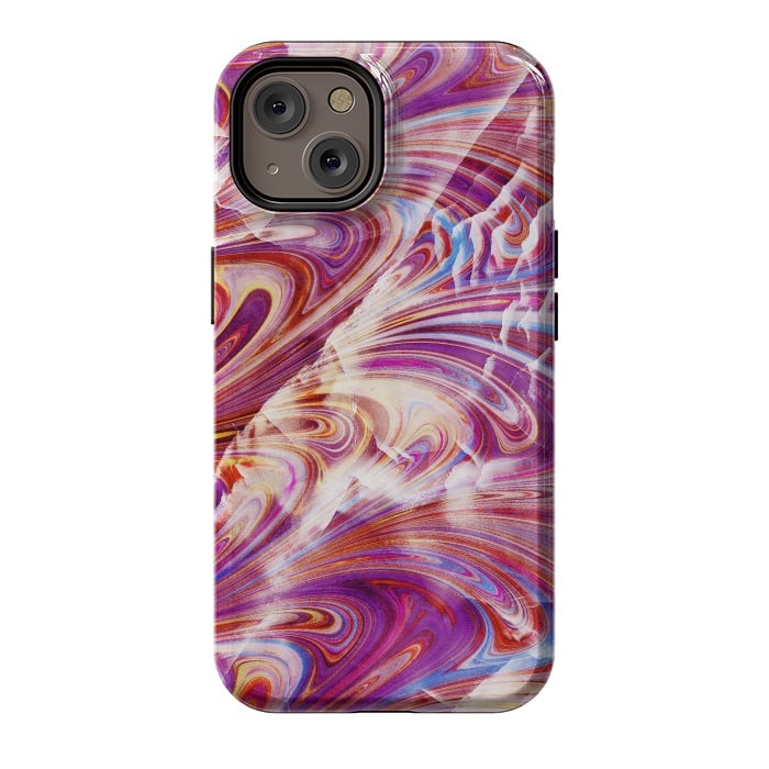 iPhone 14 StrongFit Colorful elegant marble art by Oana 