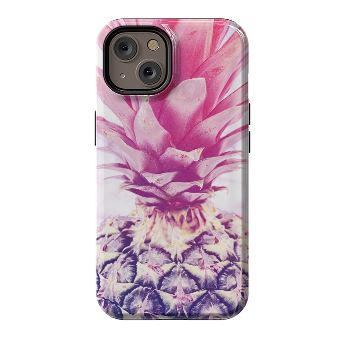 iPhone 14 StrongFit Pink pineapple by Oana 