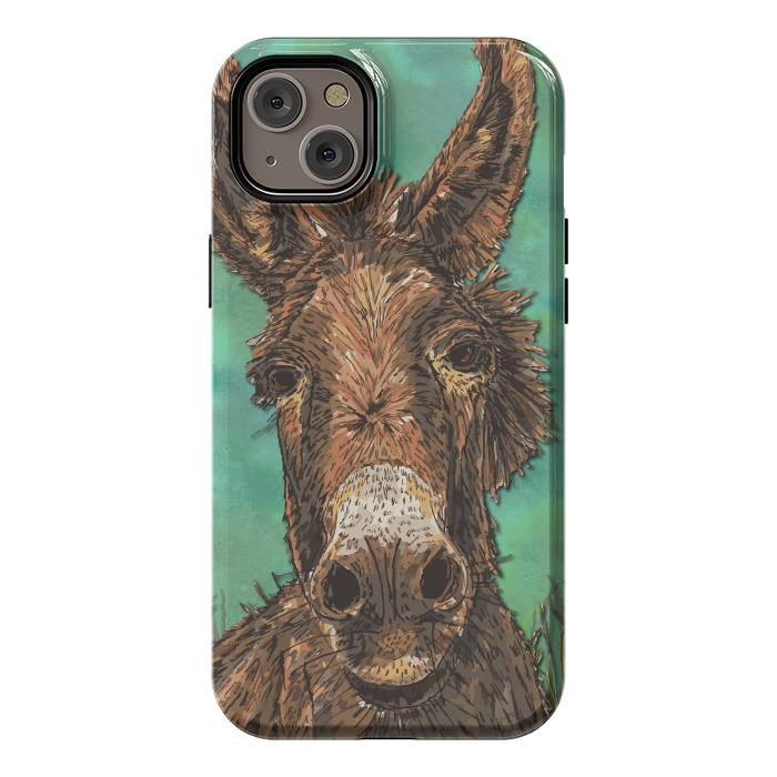 iPhone 14 Plus StrongFit Little Brown Donkey by Lotti Brown