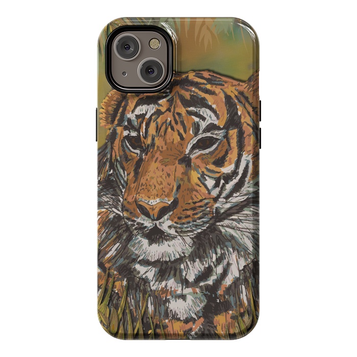 iPhone 14 Plus StrongFit Tiger by Lotti Brown