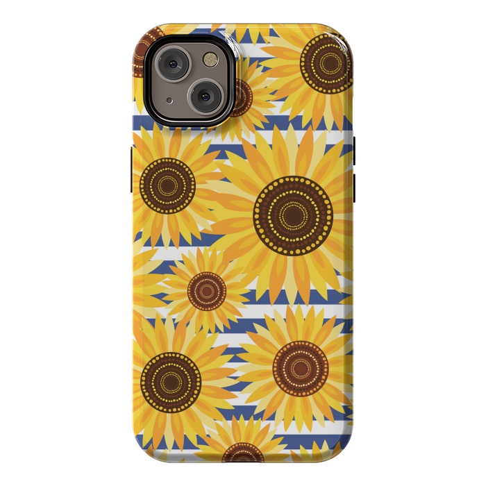 iPhone 14 Plus StrongFit Sunflowers by Laura Grant