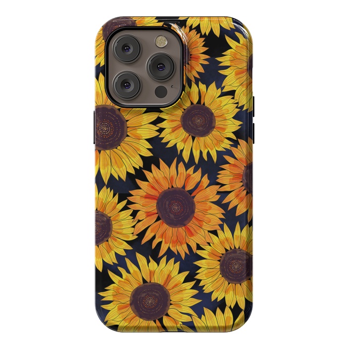 iPhone 14 Pro max StrongFit Sunflowers 2 by Laura Grant