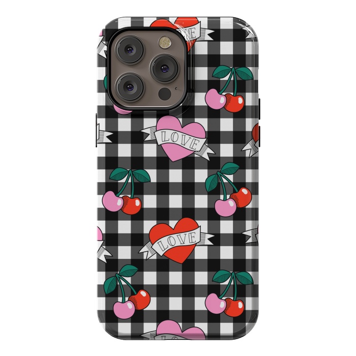 iPhone 14 Pro max StrongFit Love heart by Laura Grant