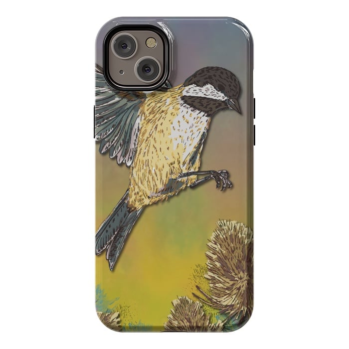 iPhone 14 Plus StrongFit Harvest Mouse and Teasels by Lotti Brown
