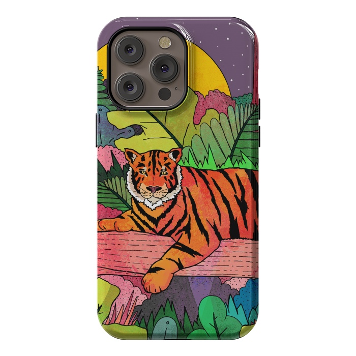 iPhone 14 Pro max StrongFit Spring Tiger by Steve Wade (Swade)