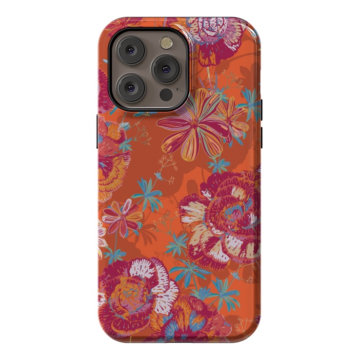 iPhone 14 Pro max StrongFit Carnation Carnival by Lotti Brown