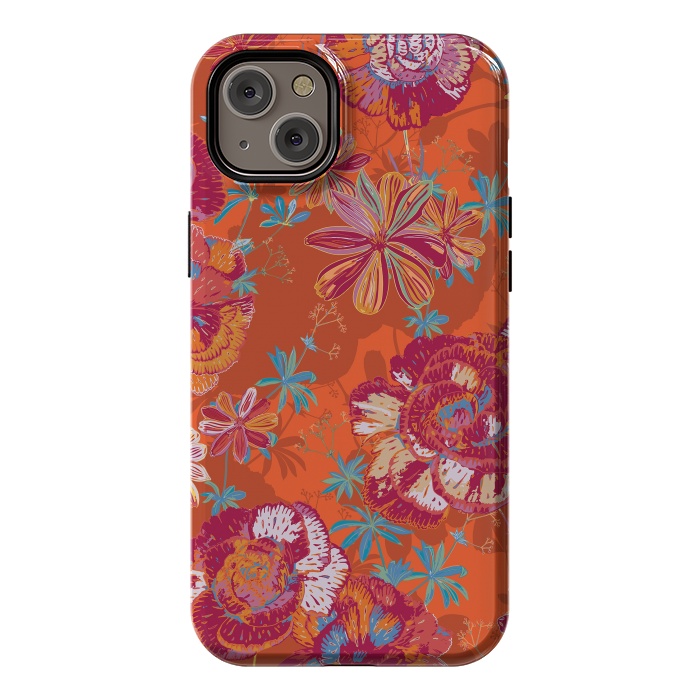 iPhone 14 Plus StrongFit Carnation Carnival by Lotti Brown