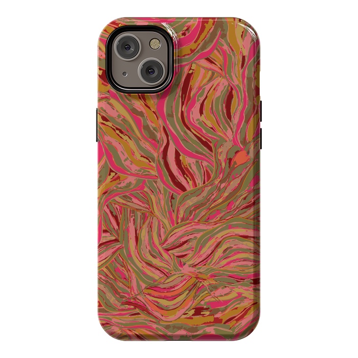 iPhone 14 Plus StrongFit Rocky Ripples Carnival by Lotti Brown