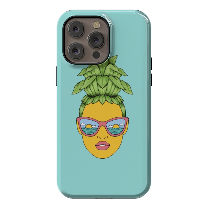 iPhone 14 Pro max StrongFit Pineapple Girl by Coffee Man