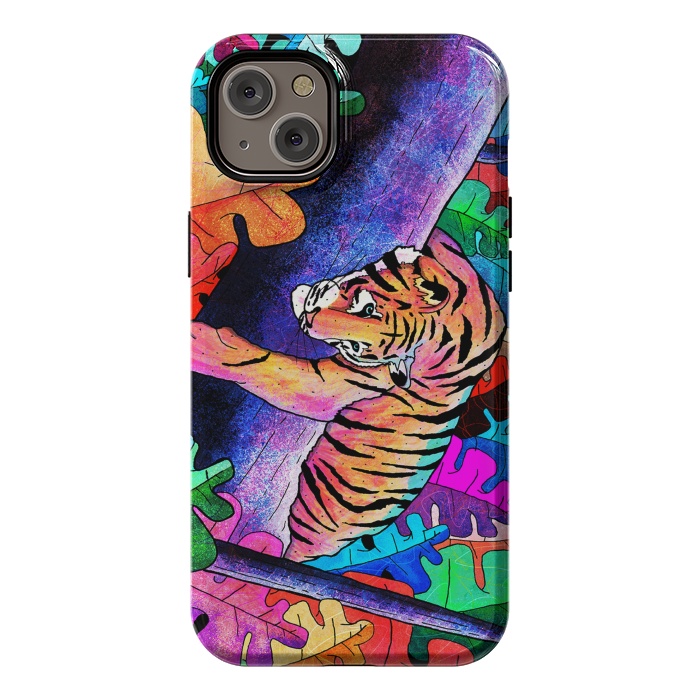 iPhone 14 Plus StrongFit The lazy tiger by Steve Wade (Swade)