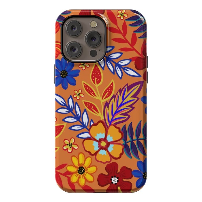 iPhone 14 Pro max StrongFit Flowers In The Tropics by ArtsCase