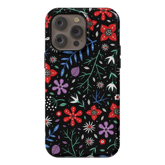 iPhone 14 Pro max StrongFit Small Flower Patterns by ArtsCase