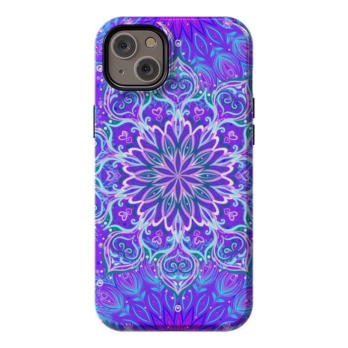 iPhone 14 Plus StrongFit Purple Mandalas For The Day by ArtsCase