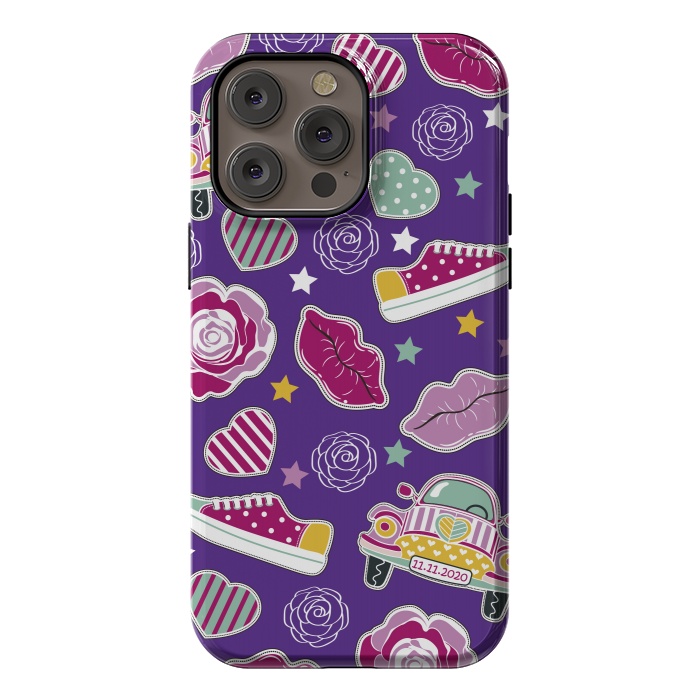 iPhone 14 Pro max StrongFit Purple Hippie Style by ArtsCase