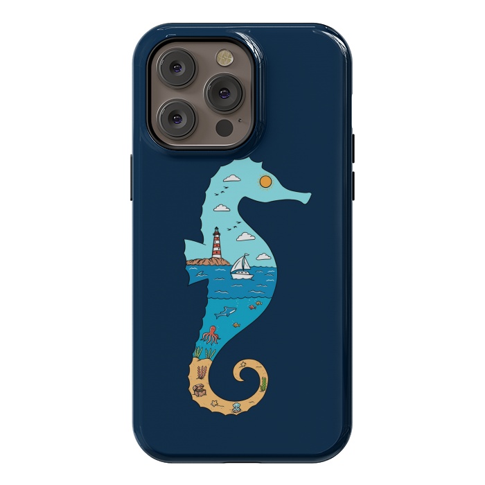 iPhone 14 Pro max StrongFit SeahorseNature by Coffee Man