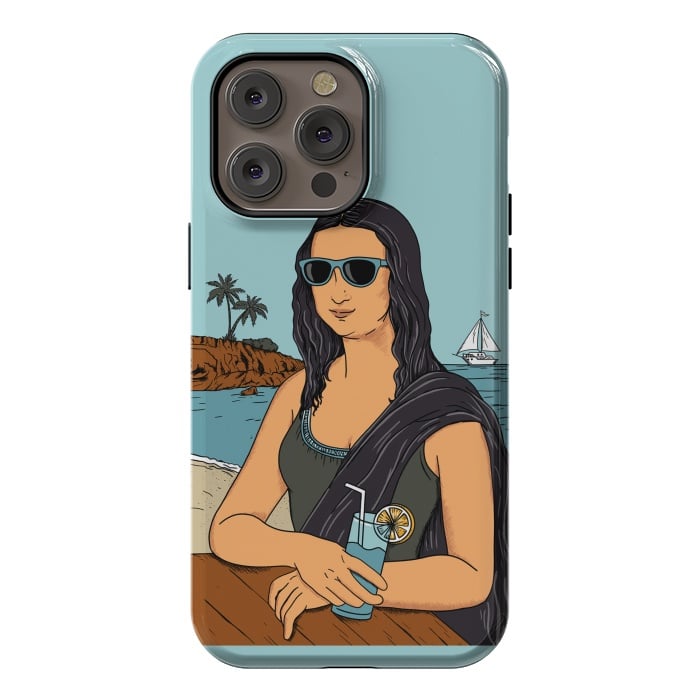 iPhone 14 Pro max StrongFit Mona Lisa Beach by Coffee Man